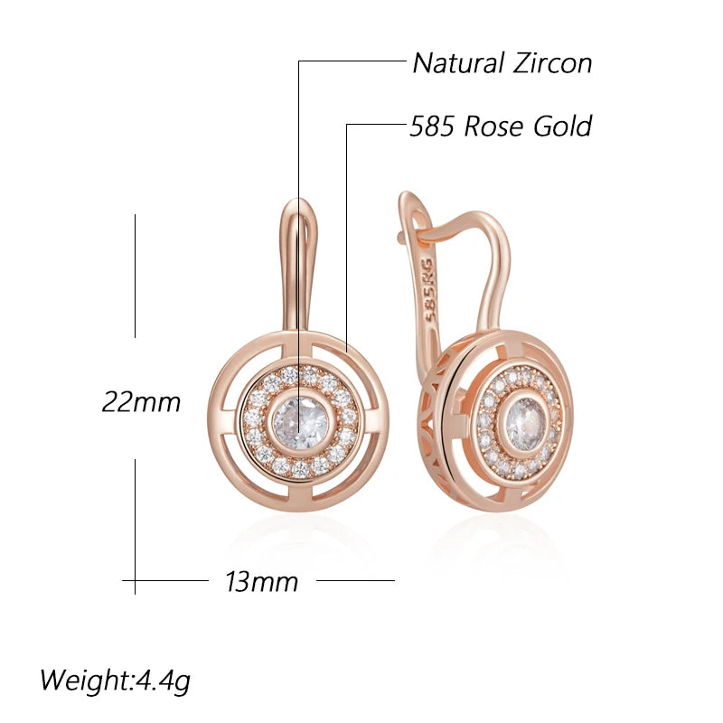 Full Best Shiny Natural Drop Earrings