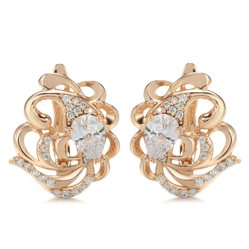 High Quality Daily Fancy Gold Colour Earrings 046