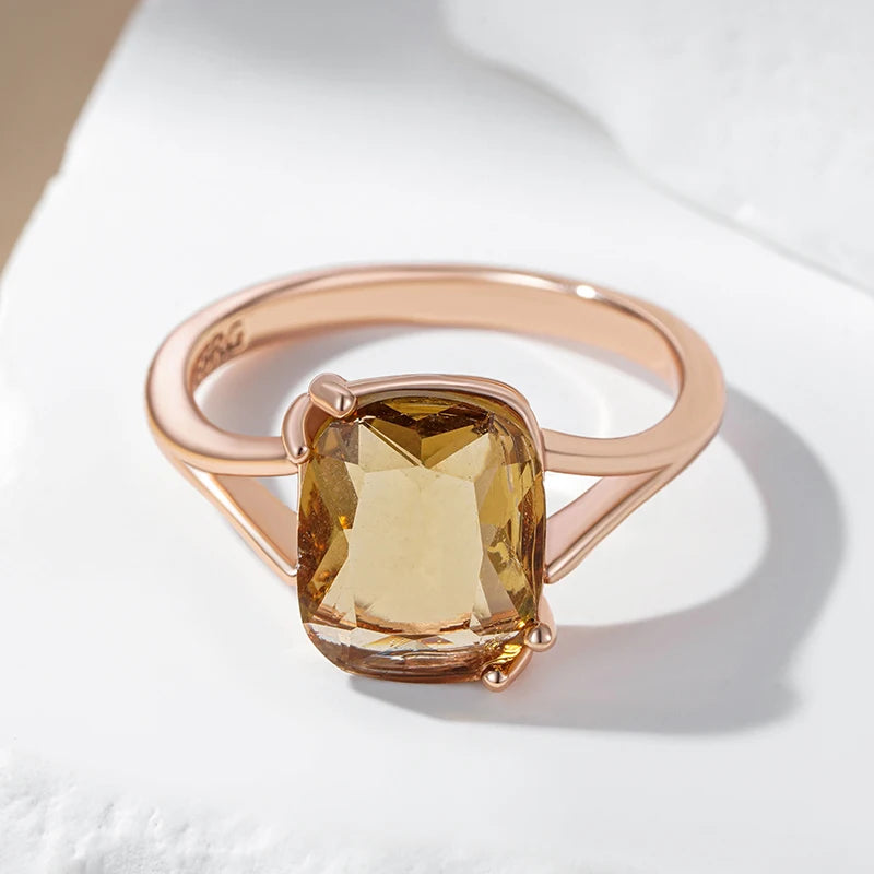 Trend Big Vintage Natural Glossy Metal Ethnic Bride Ring 094