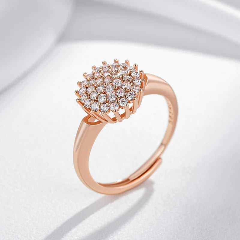 Best Luxury Shiny Gift Natural  Ring For Women 048