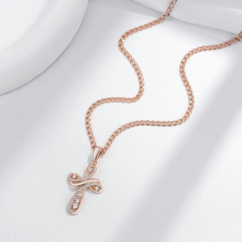 Shiny Exquisite Cross Pendant Necklaces