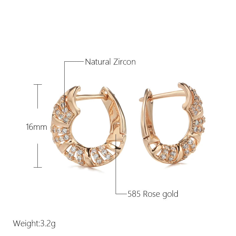 High Quality Daily Fancy Gold Colour Earrings 075