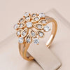 New Crystal Flower Fine Ethnic Bride Rings