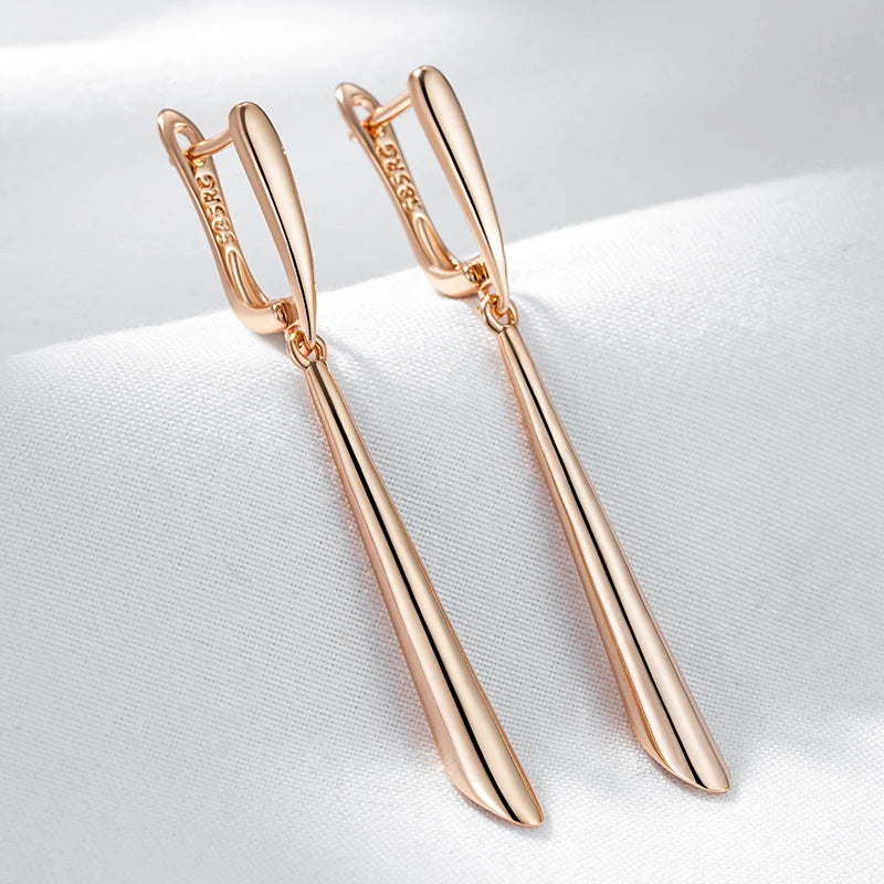 Hot Fashion Glossy Long Dangle Earrings