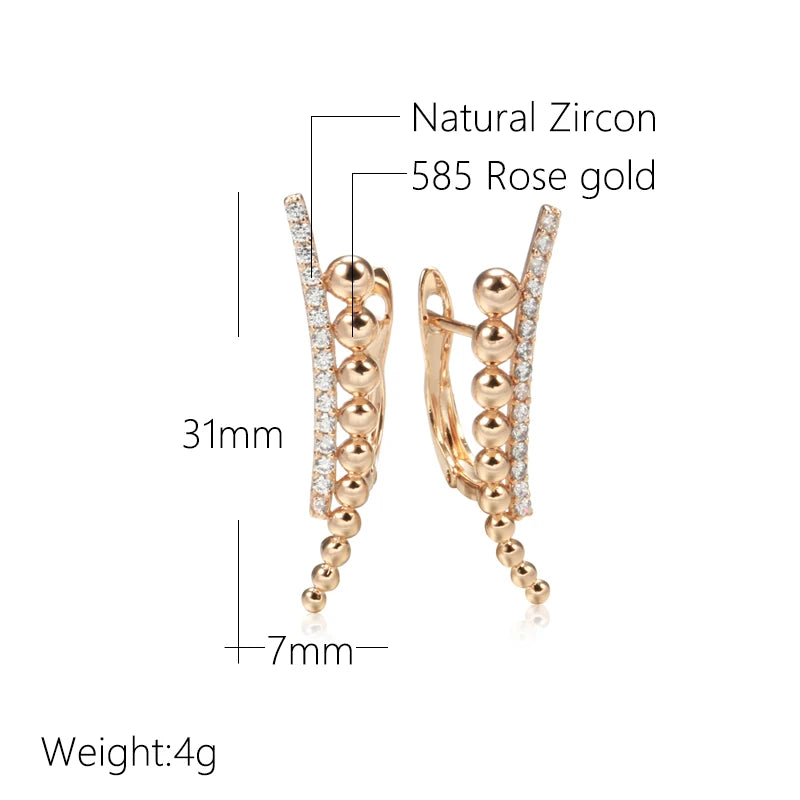 High Quality Daily Fancy Gold Colour Earrings 070