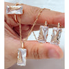 Natural zircon ring, earrings, and necklace set for women by Legacy Magics, featuring sparkling zircon stones and elegant jewelry design.