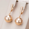 Unique Glossy Ball Drop Long Drop Earrings