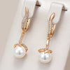 Trendy Pearl Long Drop Earrings