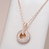 Innovative Design Full Natural Zircon Pendant Necklace