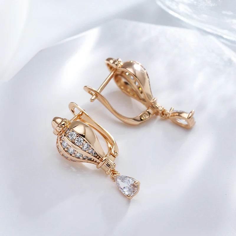 High Quality Daily Fancy Gold Colour Earrings 015
