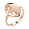 Trend Big Vintage Natural Glossy Metal Ethnic Bride Ring 092