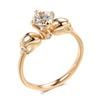 Trend Big Vintage Natural Glossy Metal Ethnic Bride Ring 003