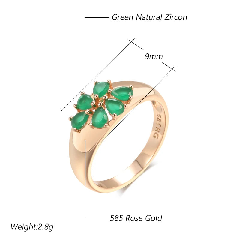 Best Luxury Shiny Gift Natural  Ring For Women 037