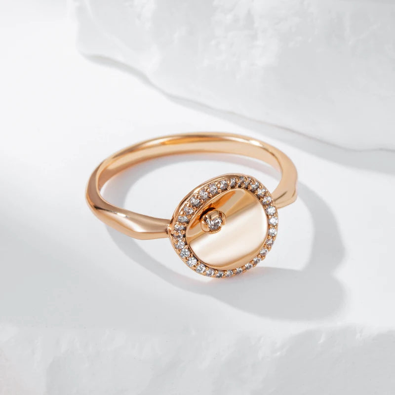 Best Luxury Shiny Gift Natural  Ring For Women 062