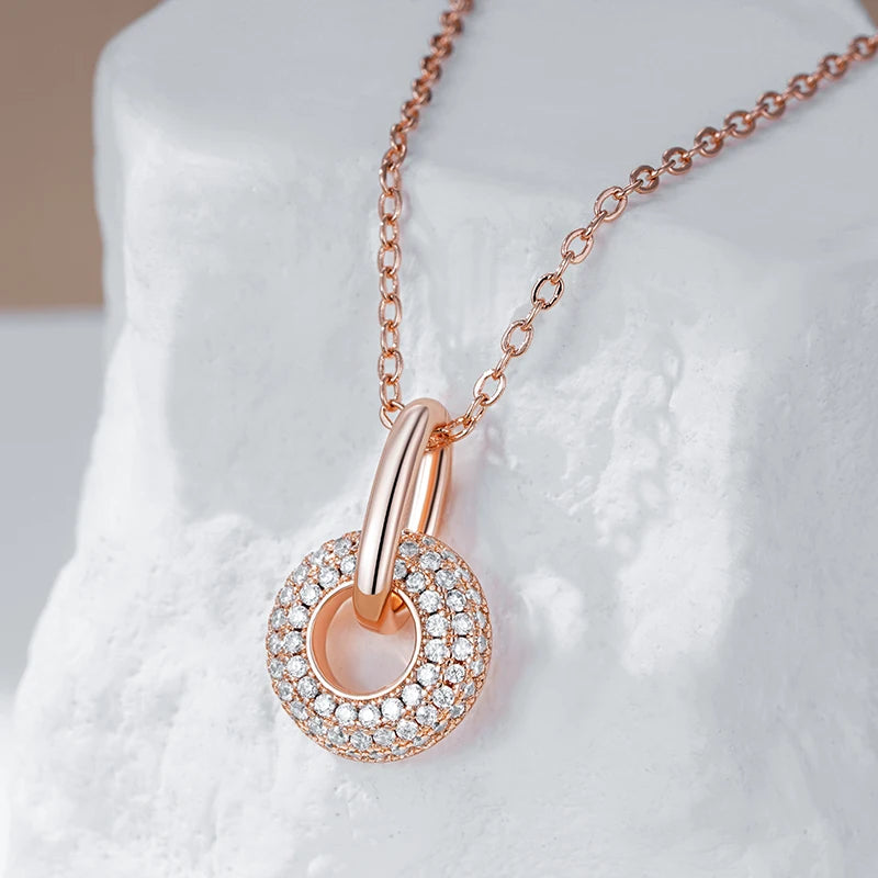 Innovative Design Full Natural Zircon Pendant Necklace