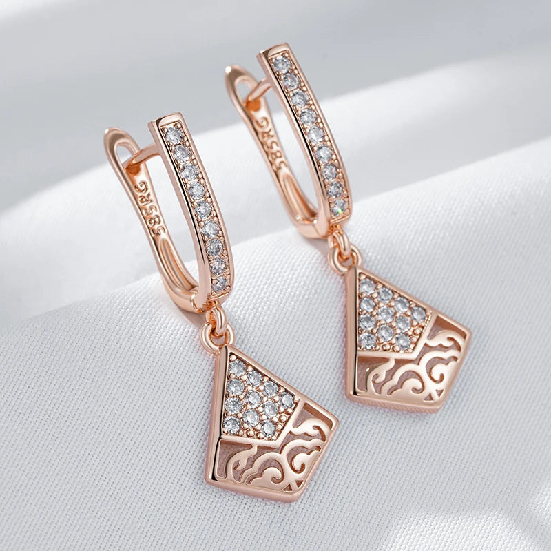 High Quality Daily Fancy Gold Colour Earrings 044