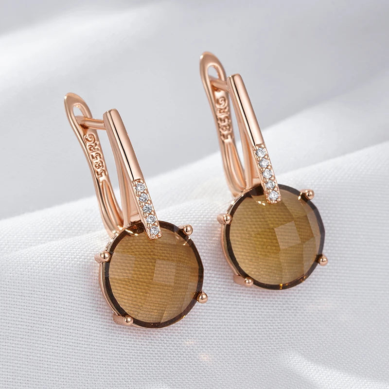 High Quality Daily Fancy Gold Colour Earrings 027