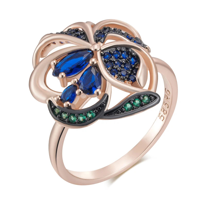 Best Luxury Shiny Gift Natural  Ring For Women 072