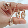 Natural zircon jewelry set including ring, earrings, and necklace for women by Legacy Magics, featuring sparkling zircon stones.